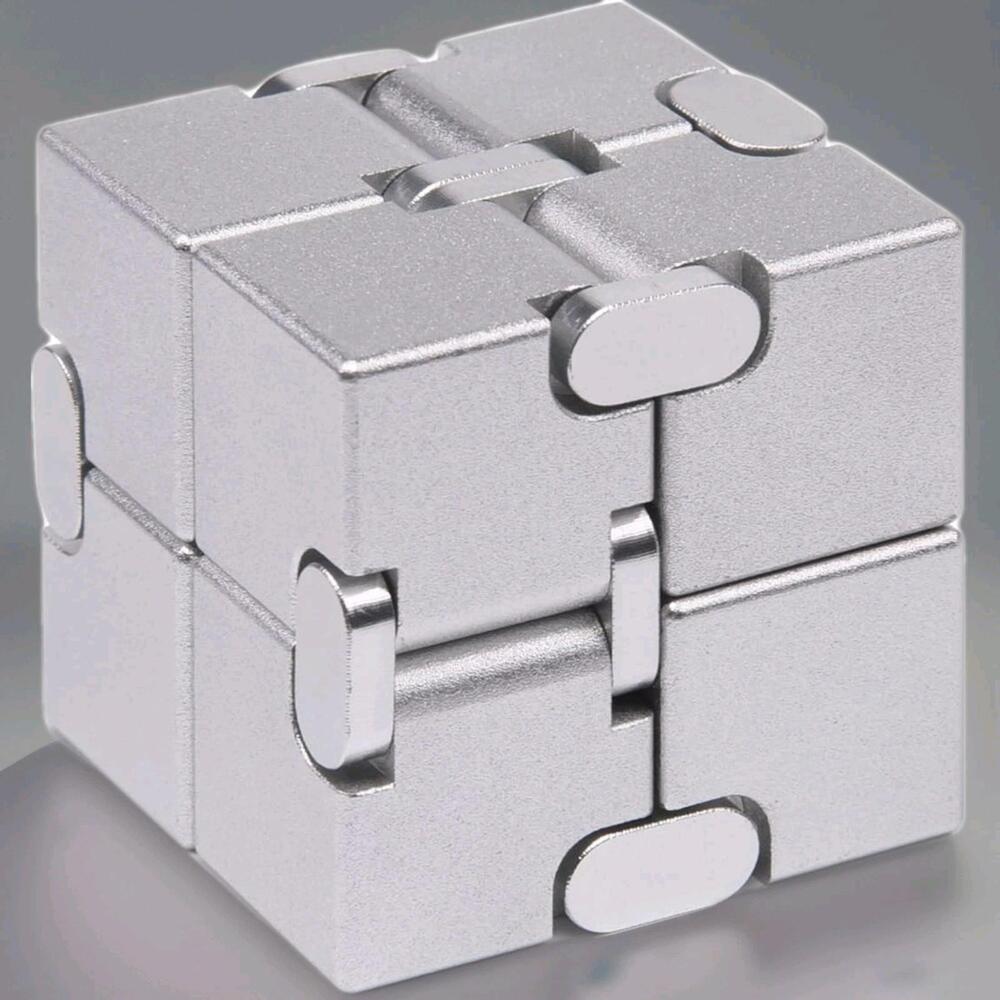Metal Infinity Fidget Cube Stress Reliever Toy - Fun & Focus